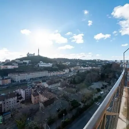 Wehost - Rivet - Vue Panoramique Sur Fourviere - Balcon & Parking 리옹